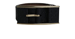Gucci GG Supreme Embossed Belt, Leather, Black, DB,B, 1*